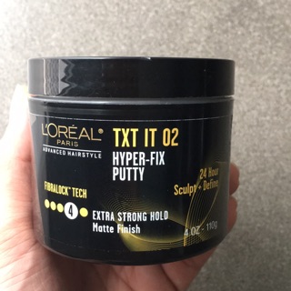 Sáp vuốt tóc L’oréal TXT IT 02 Hyper - Fix Putty (110g) - USA