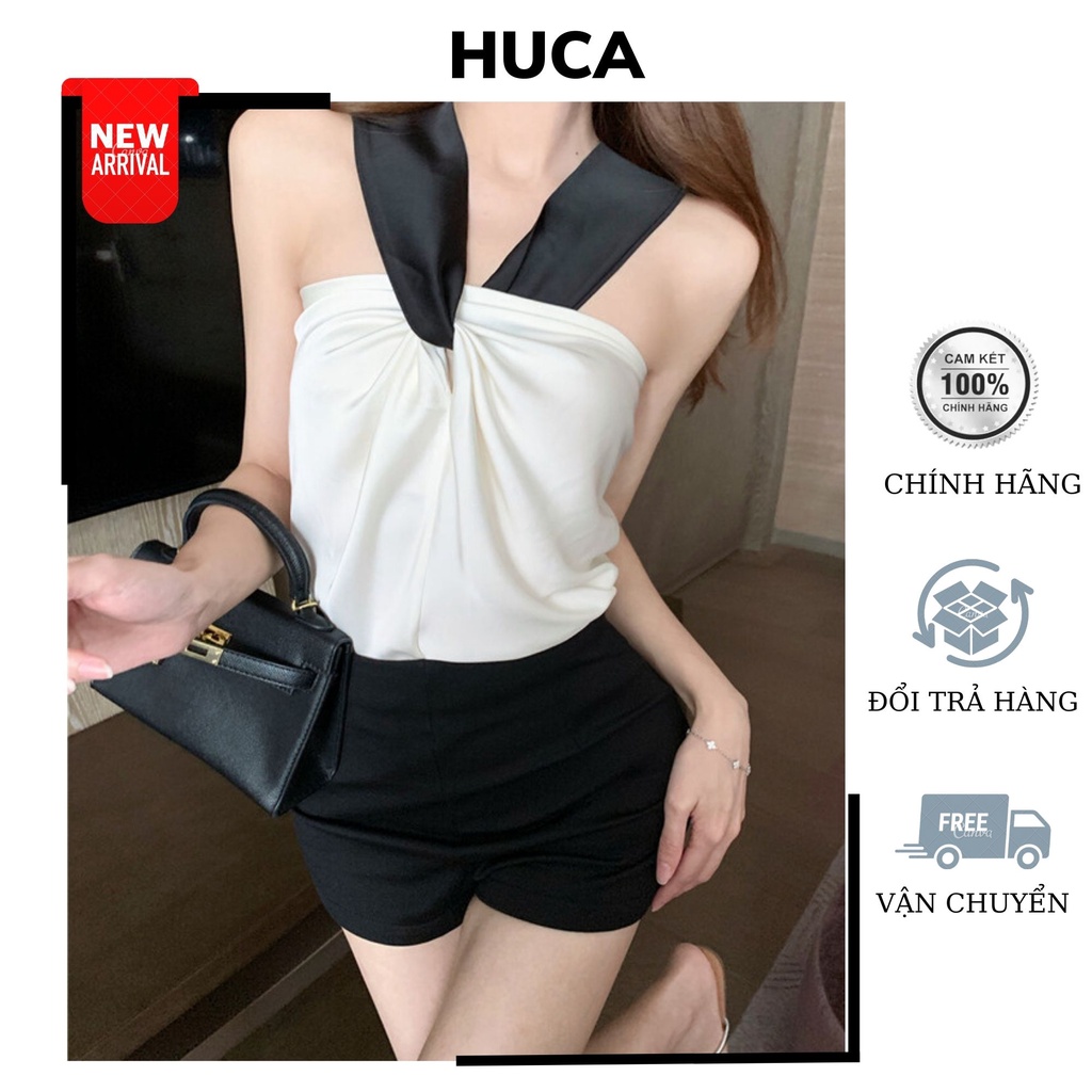 Áo Ống Cúp Ngực HUCA Thiết Kế Theo Phong Cách Hàn Quốc,Chất Vải Voan Lụa Nhẹ Mát.(Dưới 58KG)