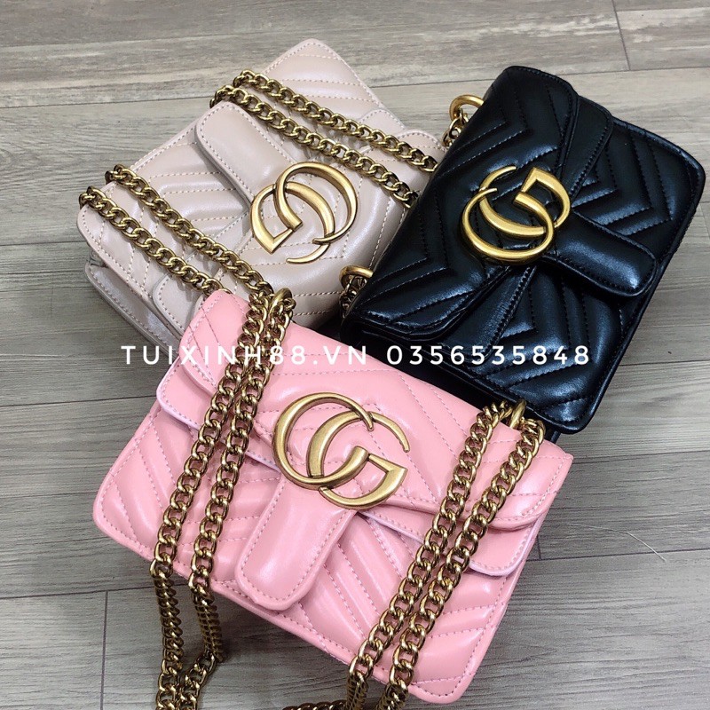 [Mã FAMAYWA2 giảm 10K đơn từ 50K] Túi xách nữ khoá chữ GG thời trang Hàn Quốc đẹp đeo chéo giá rẻ cao cấp | BigBuy360 - bigbuy360.vn