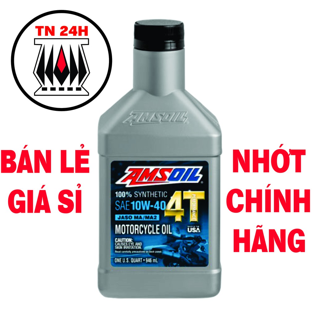 Nhớt AMSOIL  4T nhập MỸ 946ml 100% tổng hợp