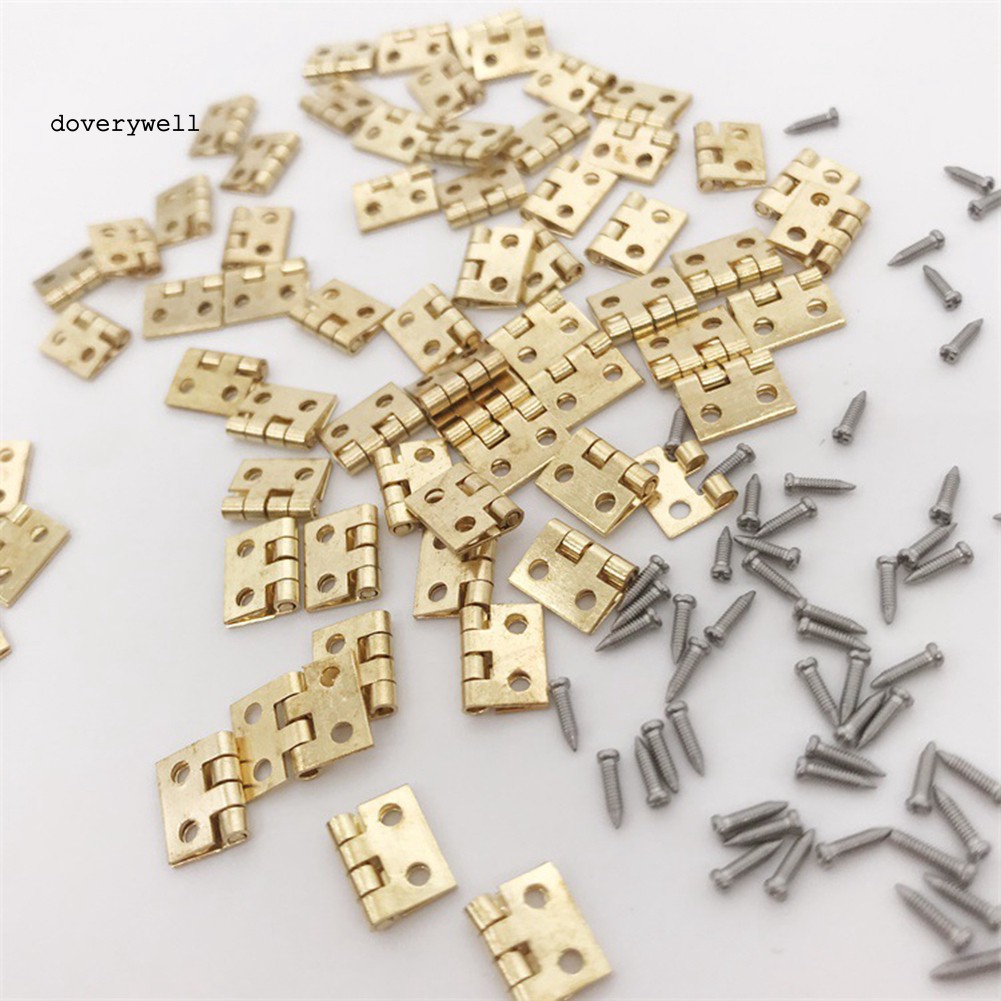 Bộ 48 bảng lề mini+12 ốc vít thủ công chất lượng