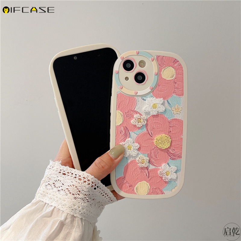 Ốp Điện Thoại Họa Tiết Hoa Thêu Cho iPhone 14 Plus 14 13 12 11 Pro Max XS Max XR X