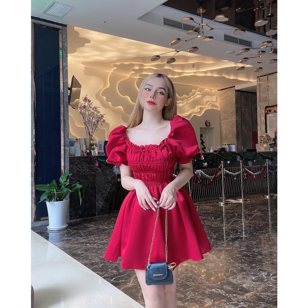 Đầm ba nơ bo thun Zuky