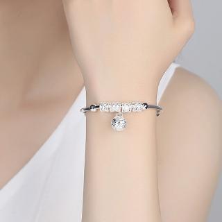 Lắc tay charm bạc 925 sang trọng phong cách cổ điển cho nữ