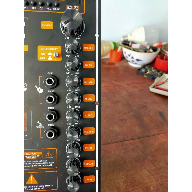 Mạch pre loa kéo tặng kèm dây jack kết nối boa micro