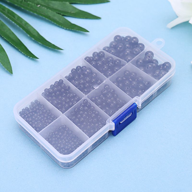 Bộ 1380 Hạt Nhựa Đen Đính Mắt Gấu Bông 3mm/4mm/5mm/6mm/8mm