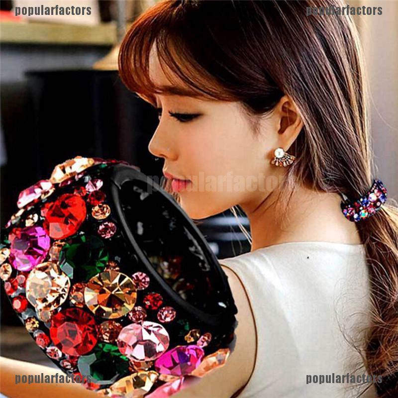 Kẹp Tóc Đuôi Ngựa Bằng Nhựa Pp Lấp Lánh