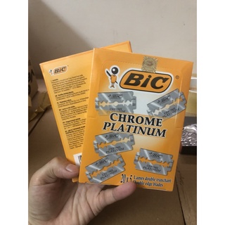 (Siêu sắc) Lưỡi lam Bic vỉ 100 lưỡi hàng nhập