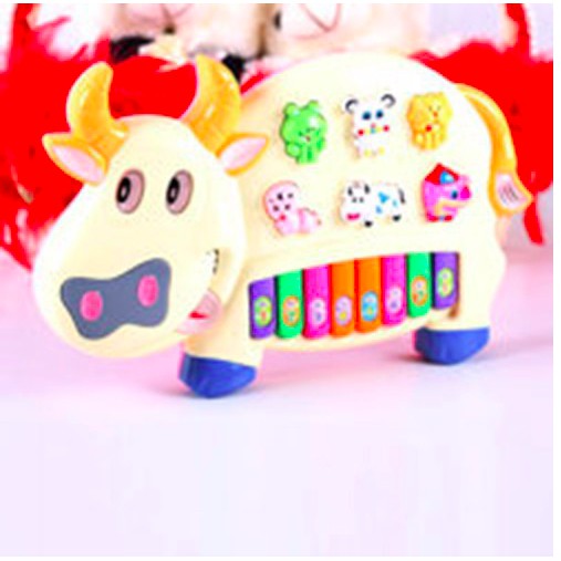 Đồ chơi đàn piano hình chú bò sữa