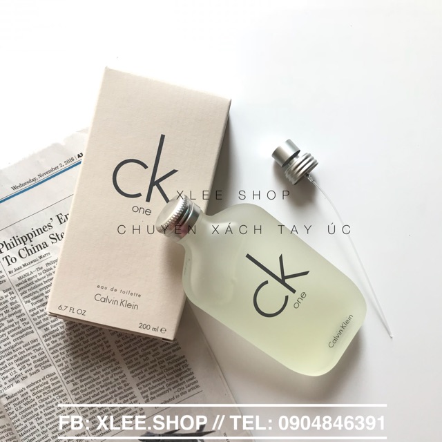 Nước hoa chính hãng Calvin Klein CK One 200ml xách tay