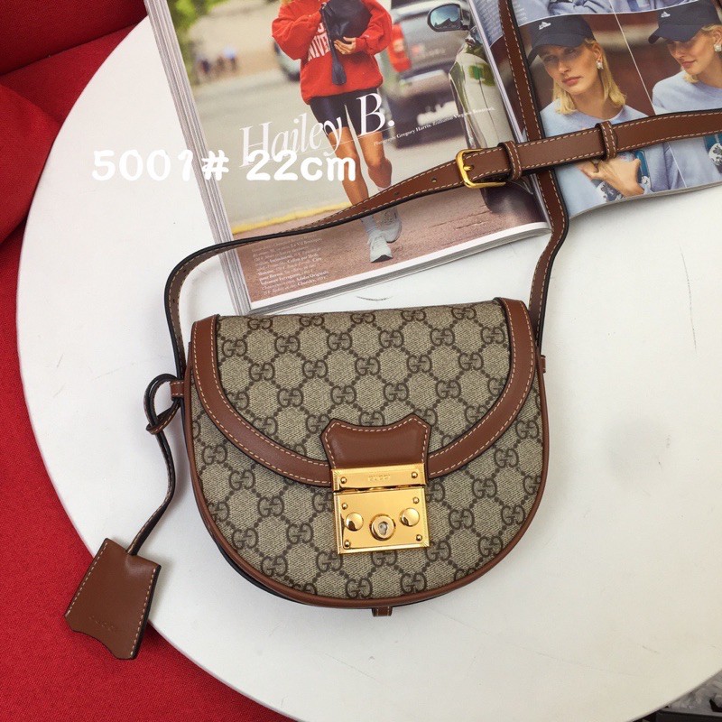 Túi đeo chéo Gucci pad lock GG GC da thật cao cấp mẫu siêu hot hit