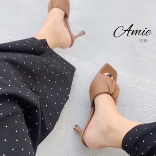 Guốc Quai Nhún Gót Nhọn