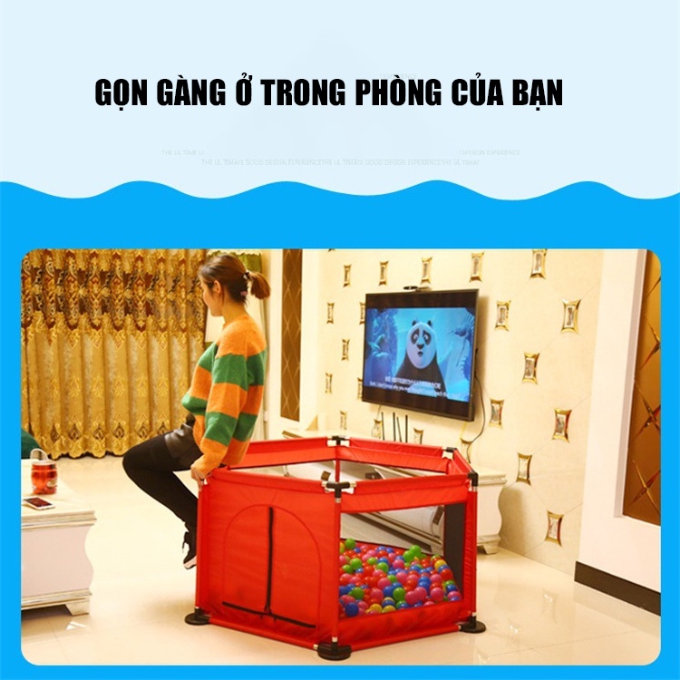 Lều bóng cho bé, nhà banh, cũi quây tặng kèm bóng cho bé vui chơi an toàn và chắc chắn