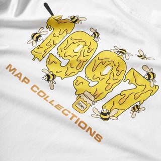 Áo Thun BEE MAP COLLECTION, T - Shirt ( Trắng )