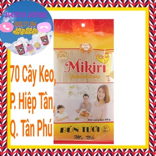 Bún tươi sợi nhỏ Mikiri gói 400g - Bún tươi dạng khô Mikiri sợi nhỏ 400gr