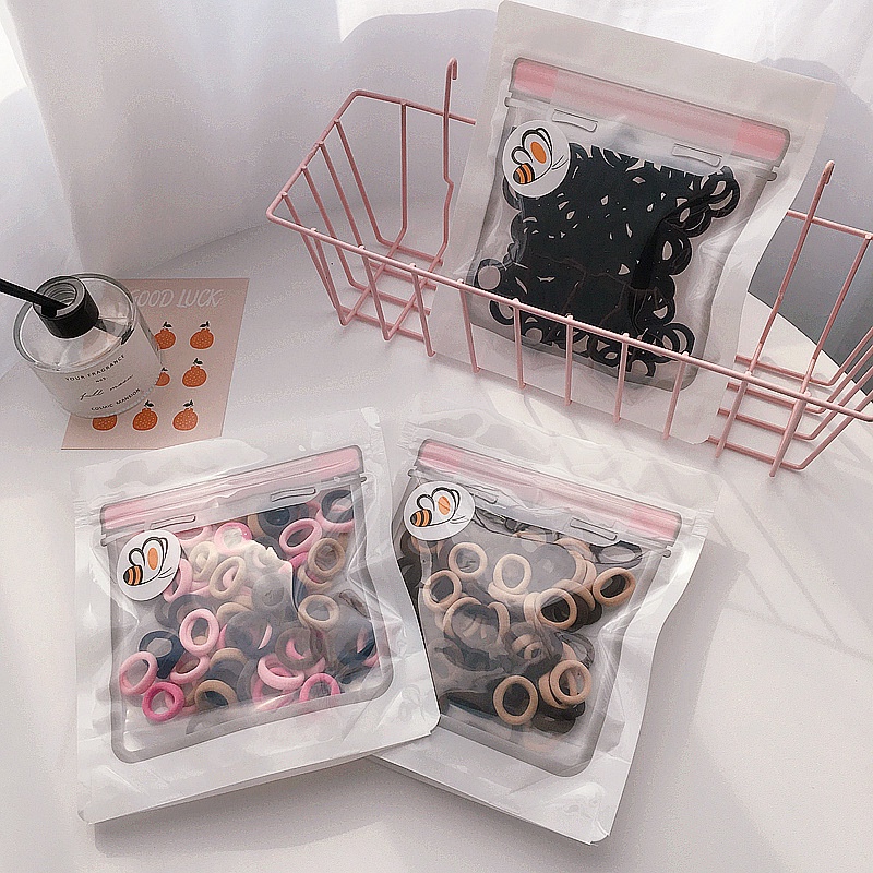 Set 100 dây chun buộc tóc dày dặn xinh xắn - UniLabel