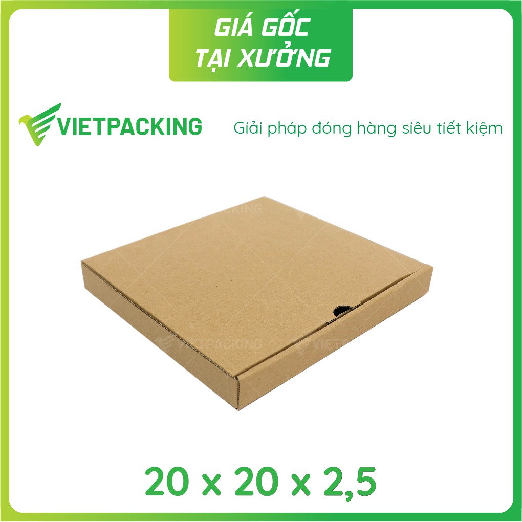 20x20x2,5 - 50 hộp carton nắp gài mỏng V114