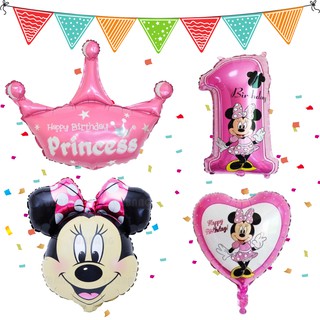 Combo Bong Bóng Chuột MicKey Trang Trí Thôi Nôi Cho Bé Gái, Phụ Kiện trang Trí Sinh Nhật Và Tiệc Cưới ABSHOP COM VN