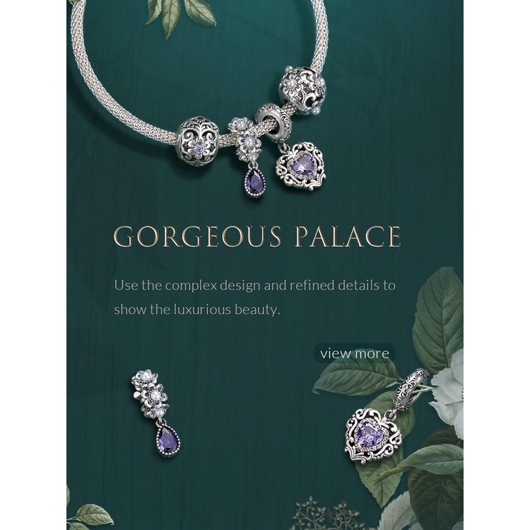 Hạt xỏ lỗ BAMOER SCC21803 925 dùng cho tự làm vòng tay