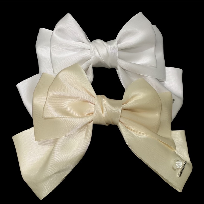 Nơ kẹp tóc lụa 3 tầng phong cách Hàn Quốc siêu yêu - 3 màu