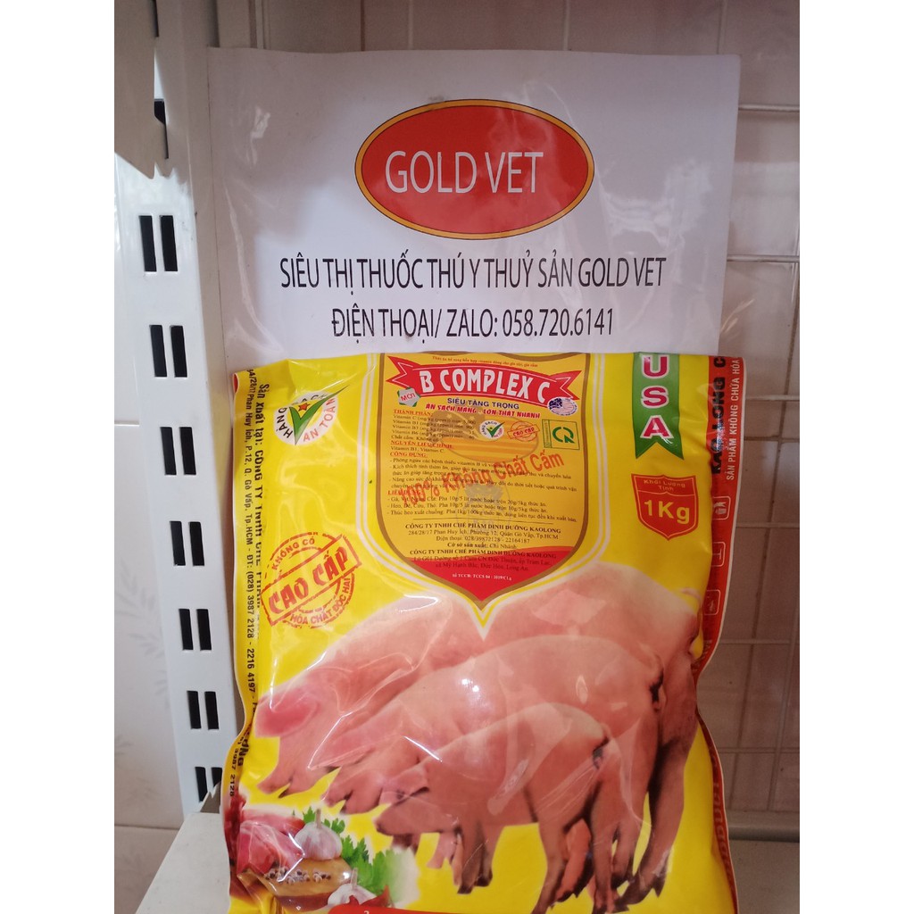 [Giá rẻ] B Complex C [1 kg] Thức ăn Bỗ sung hỗn hợp vitamin cho gia súc, gia cầm