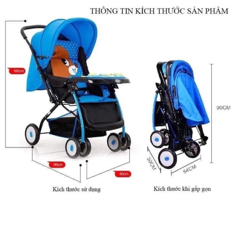 XE ĐẨY TRẺ EM 3 TƯ THẾ 709N