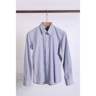Sơ Mi Nam Dài Tay Công Sở VENISCE -Màu Xanh Đậm Sọc Ấn, Form Slim Fit, Vải Cotton