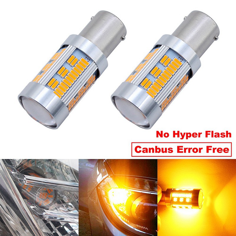 Đèn LED ánh sáng vàng 9-12V 20W 1156 BAU15S PY21W LED 105 4014 SMD cho xe hơi