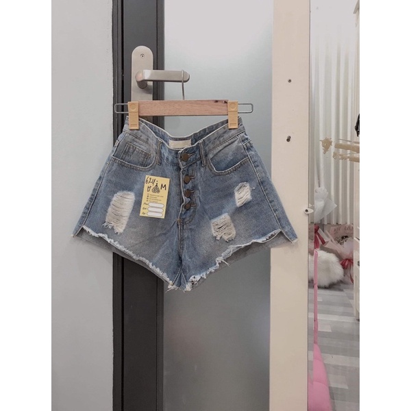 SALE NHANH SIZE M - SHORT JEAN LƯNG CAO CHUẨN FOM SEXY
