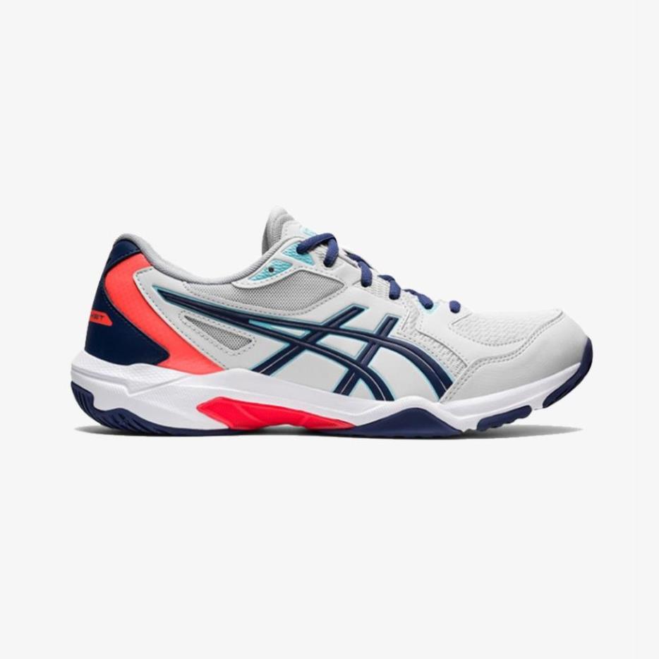 Giày Asics GeL Rocket - Trắng Hồng Xanh . * }