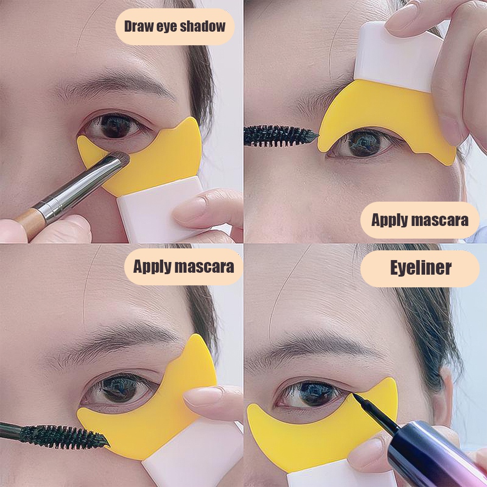 Dụng Cụ Hỗ Trợ Trang Điểm Mắt / Mascara Mini Bằng Silicon Mềm Cách Ly Không Để Lại Vết Bẩn Đa Năng