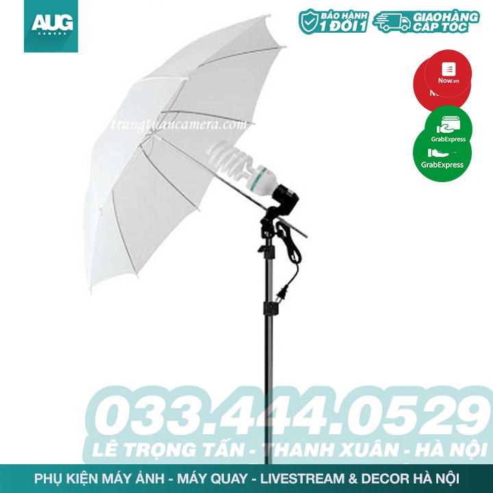 SALE | Dù tản sáng đèn, Ô Tản Sáng flash hoặc đèn Studio 83/110cm (bạc phản sáng/ trắng xuyên sáng) - AUG Camera Hà Nội