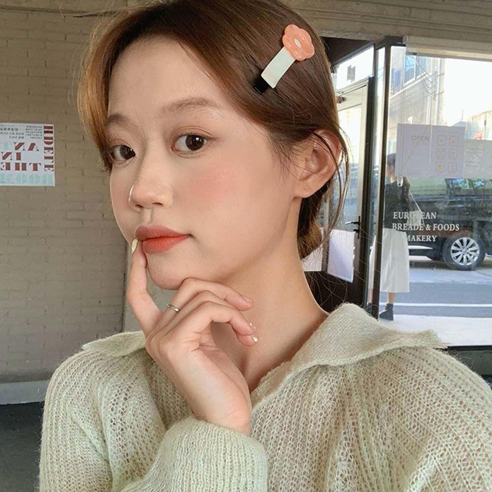 Kẹp Tóc Hình Hoa VANES1 Màu Sắc Ngọt Ngào Phong Cách Hàn Quốc Cho Nữ