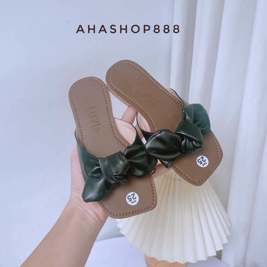 Form to Dép Lê Thắt Nơ Đế Kếp Siêu Bền Cho Bé Gái K149