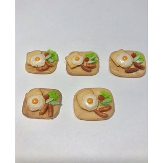 mô hình set ăn sáng mini tỉ lệ 1:12