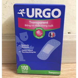 Băng cá nhân Urgo Transparent 100’s
