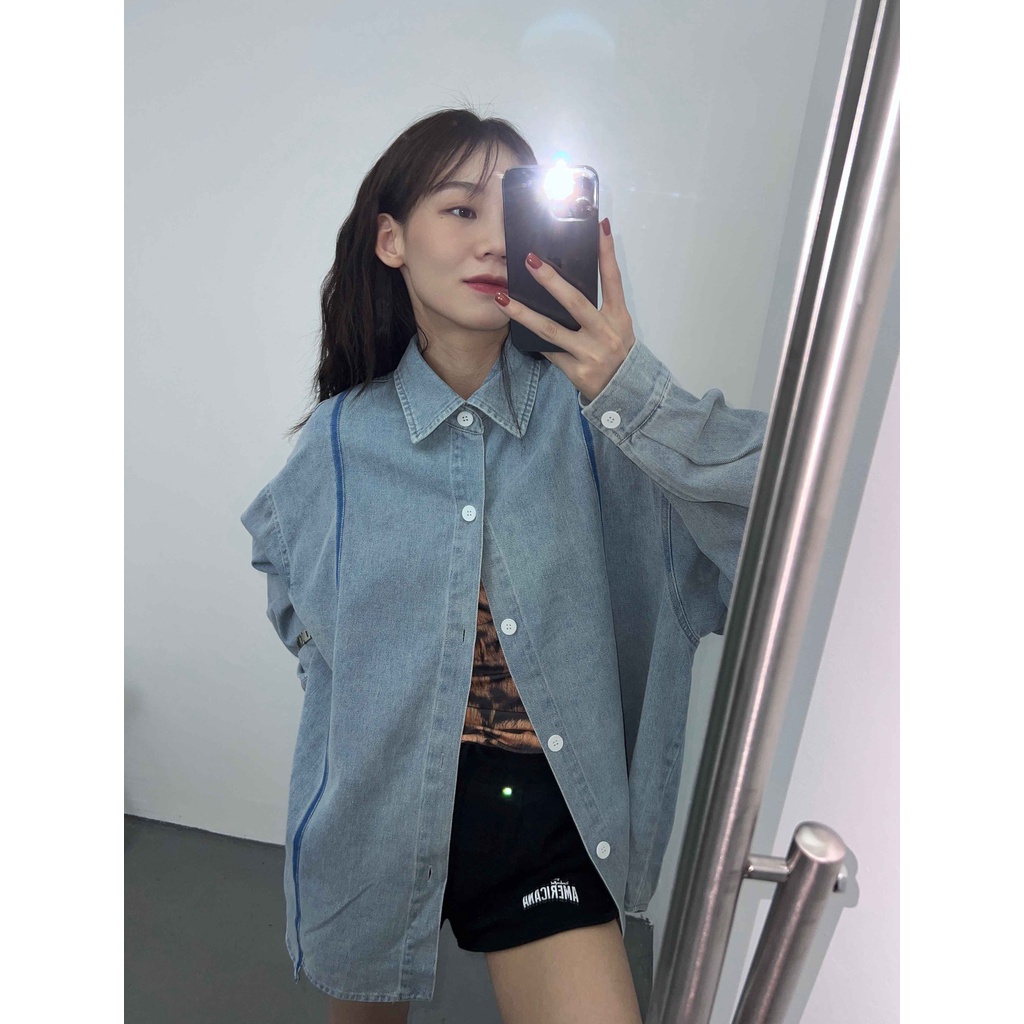 Áo Khoác denim Dài Tay Thêu Họa Tiết Phong Cách retro Thời Trang Cho Nữ