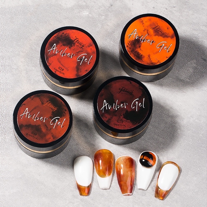 Set sơn gel màu thạch hổ phách ( tặng bảng mẫu ) ,chính hãng jting trang trí móng