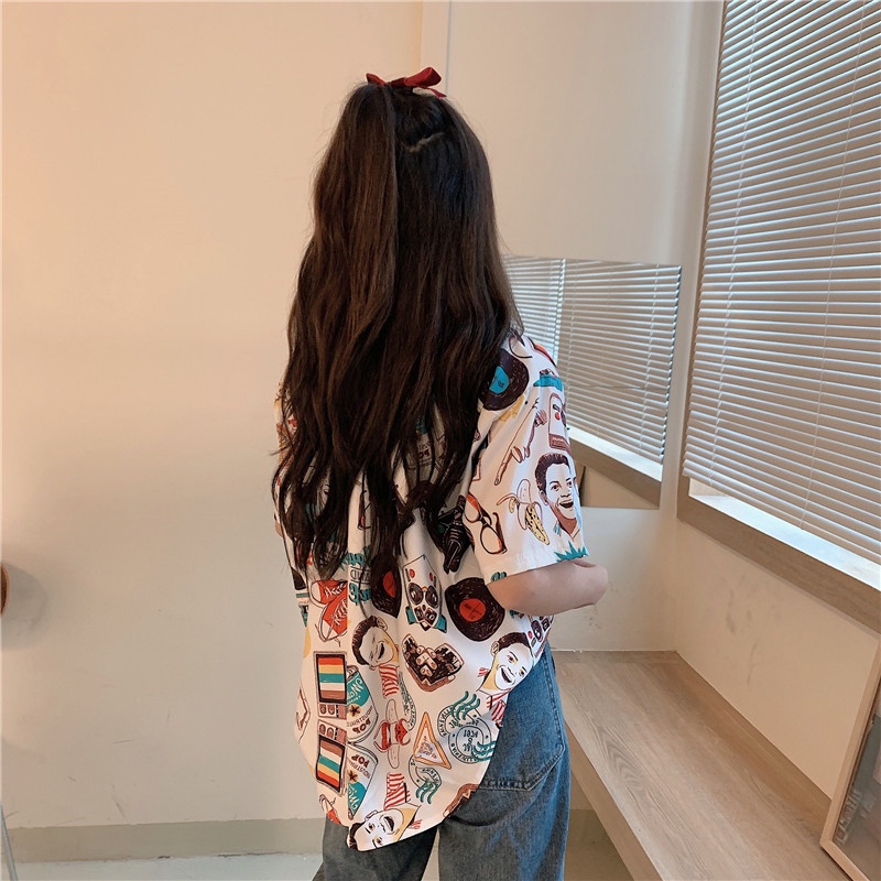 NRVP Áo Sơ Mi Dáng Rộng Thời Trang Hàn Quốc Cá Tính Cho Nữ