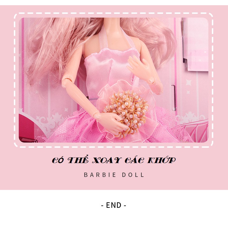 Búp Bê Công Chúa NATASHA kèm váy áo giày dụng cụ nhà bếp các chi tiết nhỏ thỏa giấc mơ công chúa cho bé gái