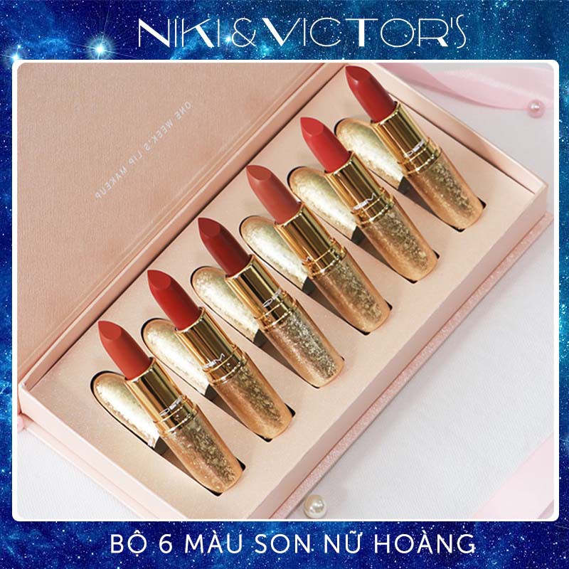 Bộ Son Môi MYG 6 Màu Thời Trang Lâu Trôi Chất Lì Chống Thấm Nước.