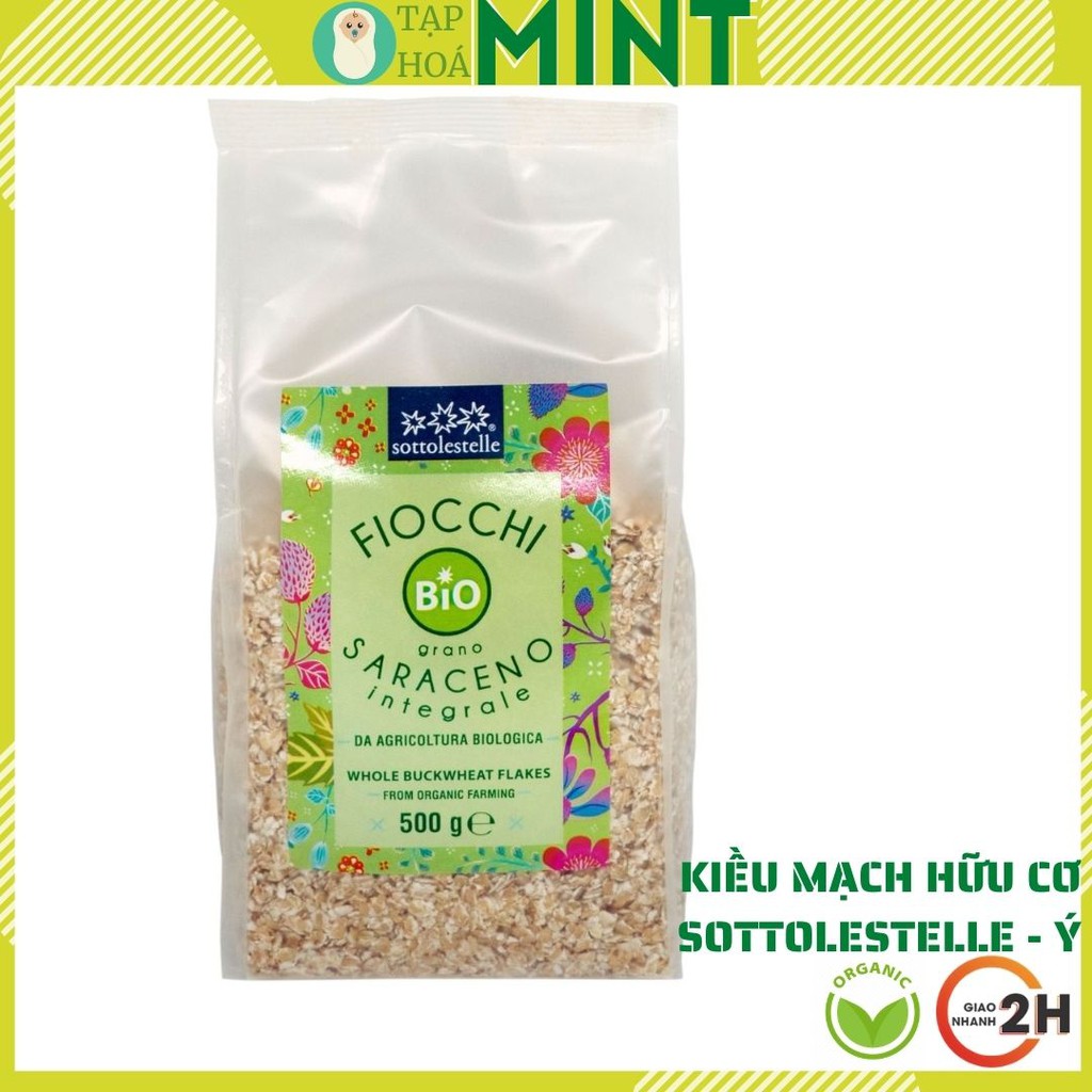 Kiều mạch nguyên cám hữu cơ Sottolestelle 500g cho bé ăn dặm - Tạp hoá mint