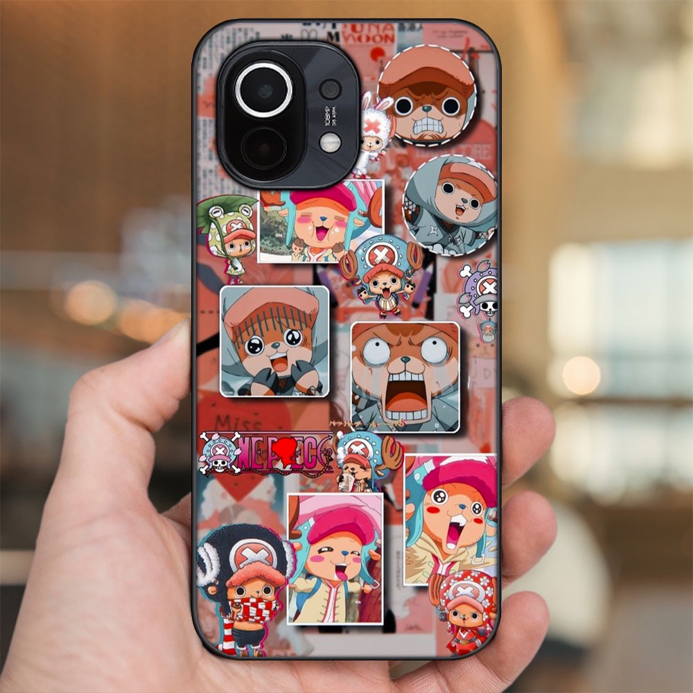 Ốp lưng Xiaomi Mi 11 viền đen in hình Chopper One Piece Đảo Hải Tặc