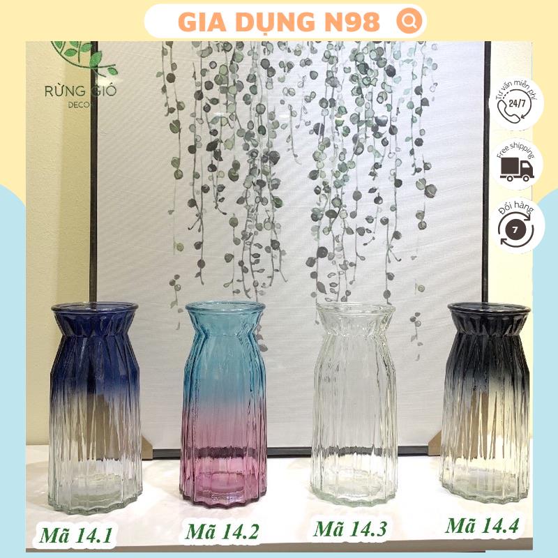 Lọ Hoa Thủy Tinh Nhiều Màu Tết 2021 Siêu Đẹp