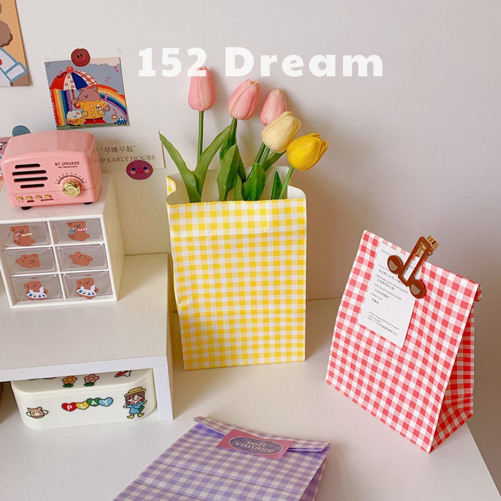 Túi Giấy Tặng Quà Kẻ Caro Phong Cách Hàn Quốc (KÈM ẢNH THẬT) | BigBuy360 - bigbuy360.vn