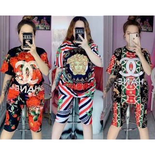 Set lửng thun lạnh 3D quần có túi