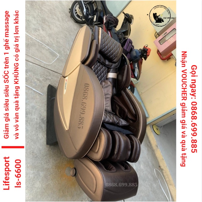 Xả kho ghế massage Lifesport 6600 ( lifesport ls-6600 ) - Mua 1 tặng ghế tặng 1 xe đap - Liên hệ nga