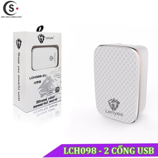 Củ Sạc Nhanh Lenyes LCH098 2U - 2 Cổng USB Nhỏ Gọn Và Tiện Lợi
