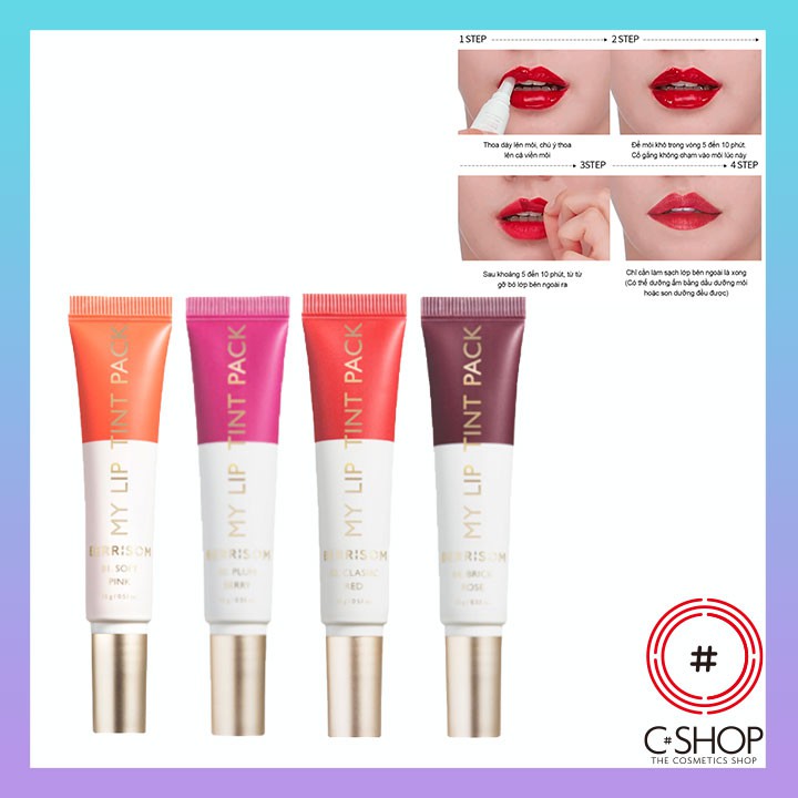 Son Xăm Môi BERRISOM MY LIP TINT PACK_Mỹ phẩm Hàn Quốc chính hãng