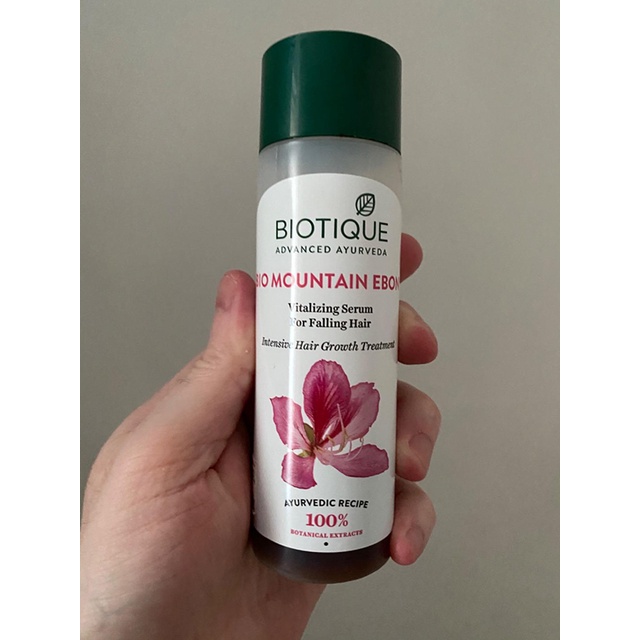 Serum Mun Rừng Giảm Rụng Và Kích Thích Mọc Tóc Biotique Bio Moutain Ebony 120ml